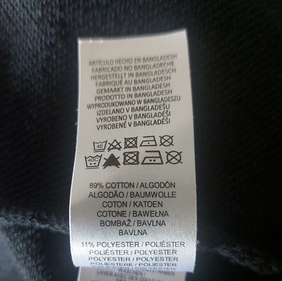 Chicago Bulls Black Sweater Dress Oversized UK Size 2XS Big Graphic Print - Picture 8 of 8